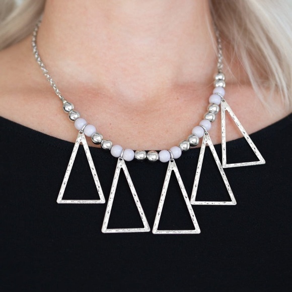 NWOT Triangle Necklace - Picture 1 of 8